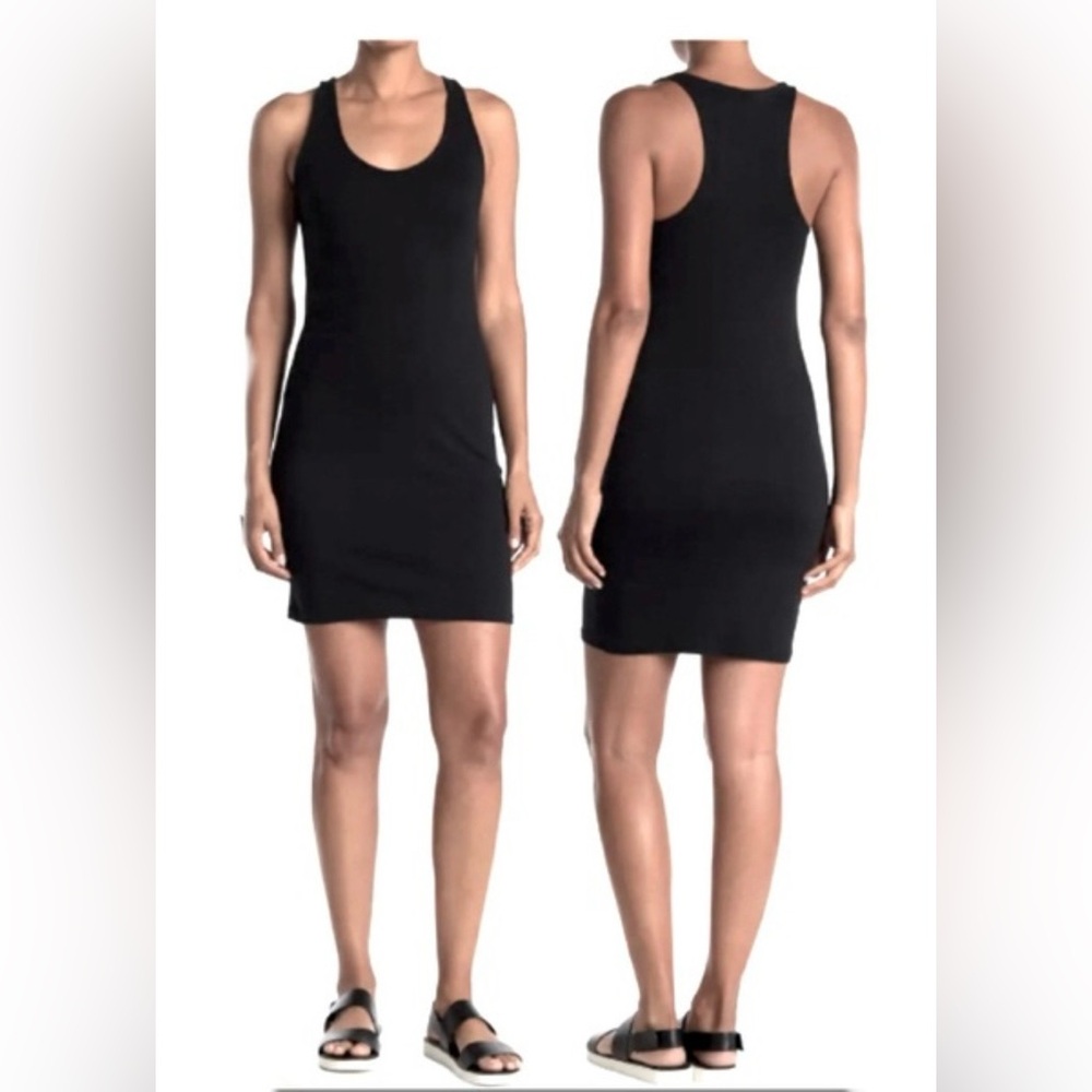 Melrose and Market Black Racerback Tank Mini Dress NWT